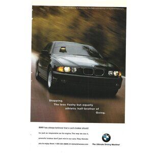 BMW 5 Series Sedan Advertisement Print 1997 Luxury